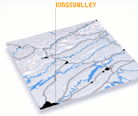 3d view of Kings Valley