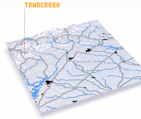 3d view of Town Creek