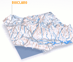 3d view of Río Claro