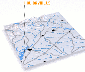 3d view of Holiday Hills