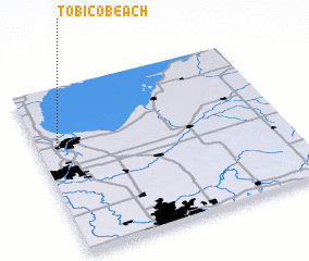 3d view of Tobico Beach