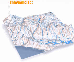 3d view of San Francisco