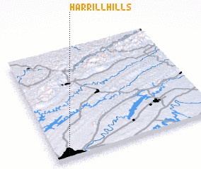 3d view of Harrill Hills