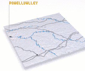 3d view of Powell Valley