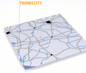 3d view of Thomas City