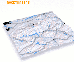 3d view of Rocky Waters