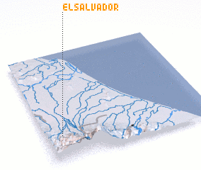 3d view of El Salvador