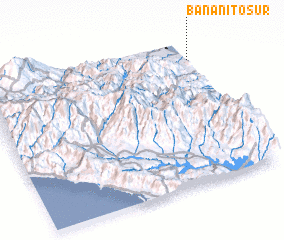 3d view of Bananito Sur