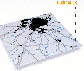 3d view of High Falls