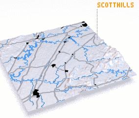 3d view of Scott Hills