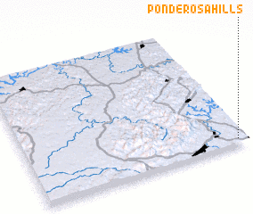 3d view of Ponderosa Hills