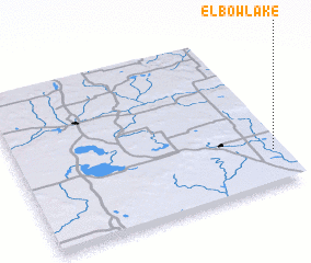 3d view of Elbow Lake