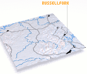 3d view of Russell Fork