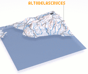 3d view of Alto de las Cruces