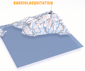 3d view of Barrio La Equitativa