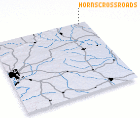 3d view of Horns Crossroads