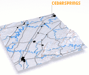 3d view of Cedar Springs