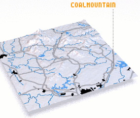 3d view of Coal Mountain