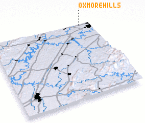 3d view of Oxmore Hills