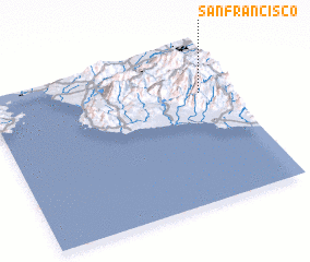 3d view of San Francisco