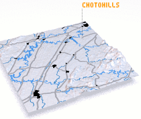 3d view of Choto Hills