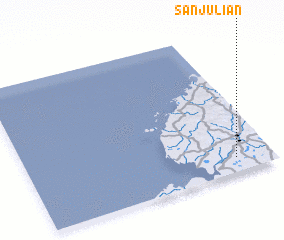 3d view of San Julián