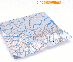 3d view of Cinco Esquinas