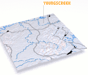 3d view of Youngs Creek