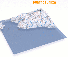 3d view of Punta de Lanza