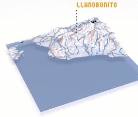 3d view of Llano Bonito