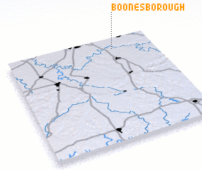 3d view of Boonesborough