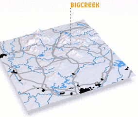 3d view of Big Creek