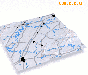 3d view of Coker Creek