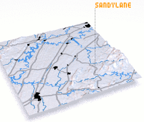 3d view of Sandy Lane