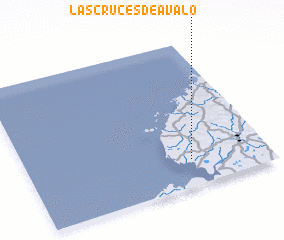 3d view of Las Cruces de Avalo