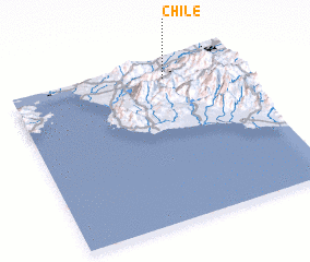 3d view of Chile