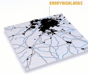 3d view of Emory Highlands