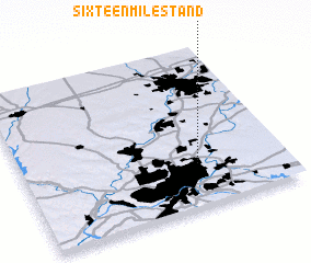 3d view of Sixteen Mile Stand