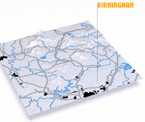 3d view of Birmingham