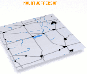 3d view of Mount Jefferson