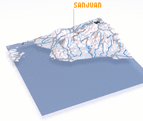 3d view of San Juan