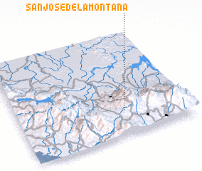 3d view of San José de la Montaña