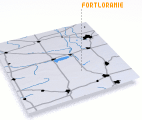 3d view of Fort Loramie