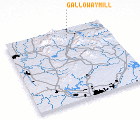 3d view of Galloway Mill