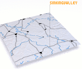 3d view of Sinking Valley