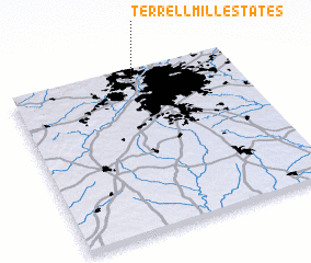 3d view of Terrell Mill Estates