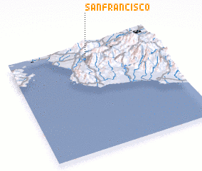 3d view of San Francisco