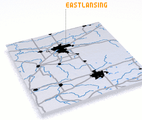 3d view of East Lansing