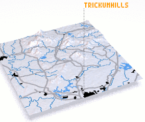 3d view of Trickum Hills