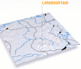 3d view of Lone Mountain